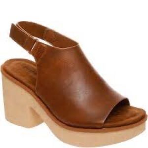 Pierre Dumas Cognac Clue Slingback Sandal